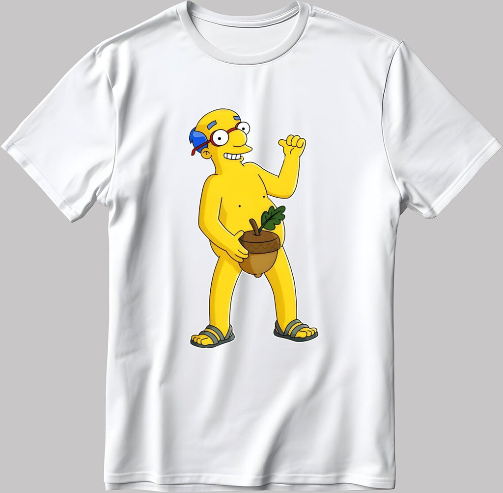 Funny Parody Simpsons Short Sleeve White-Black Men's / Women's T Shirt N224