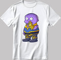 Funny Baby Thanos Short Sleeve White-Black Men's / Women's T Shirt N408