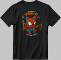 The Amazing Spider-Cat Poster Short Sleeve White-Black Men's / Women's T Shirt N590