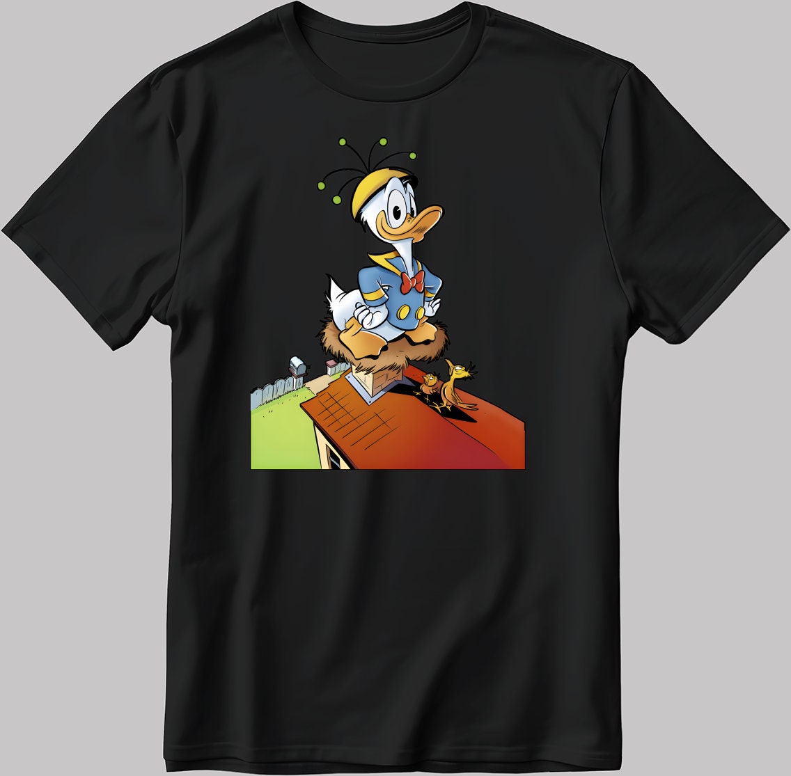 Donald Duck Cosplay Short Sleeve White-Black Men's / Women's T Shirt N529