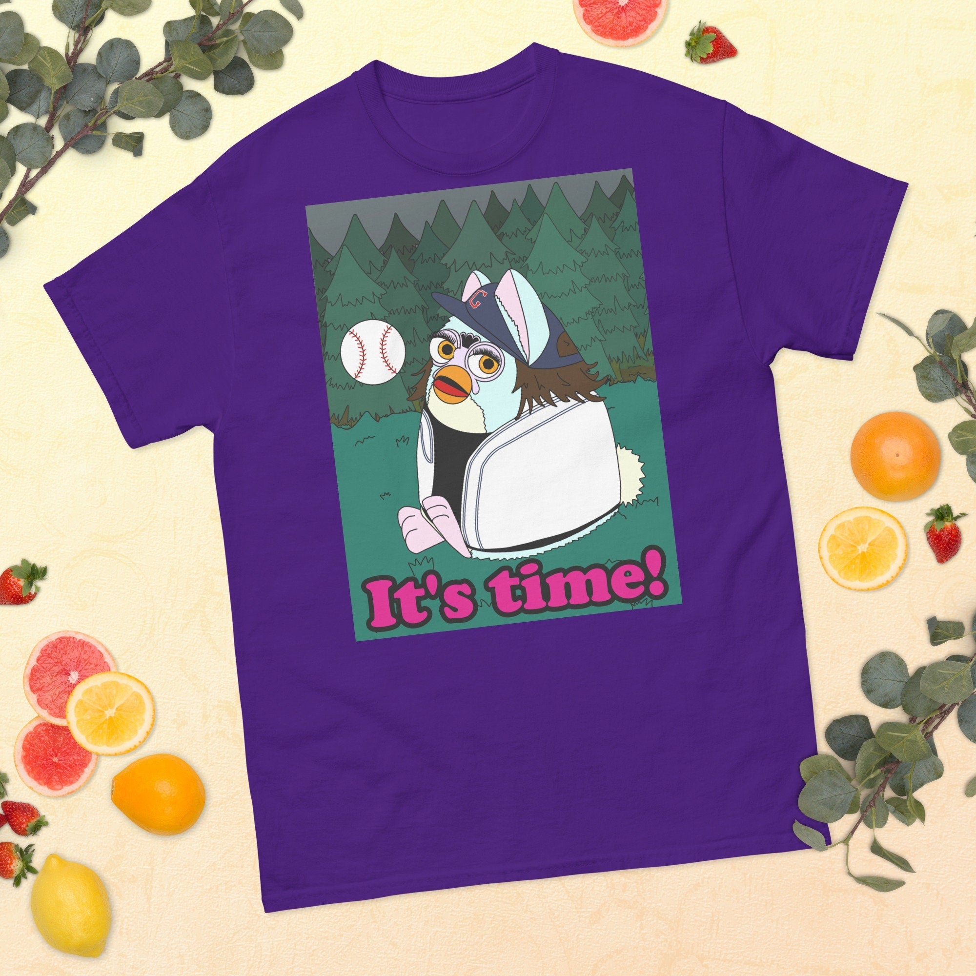 Twilight Furby T Shirt Alice Cullen Vampire Baseball It"s Time!'