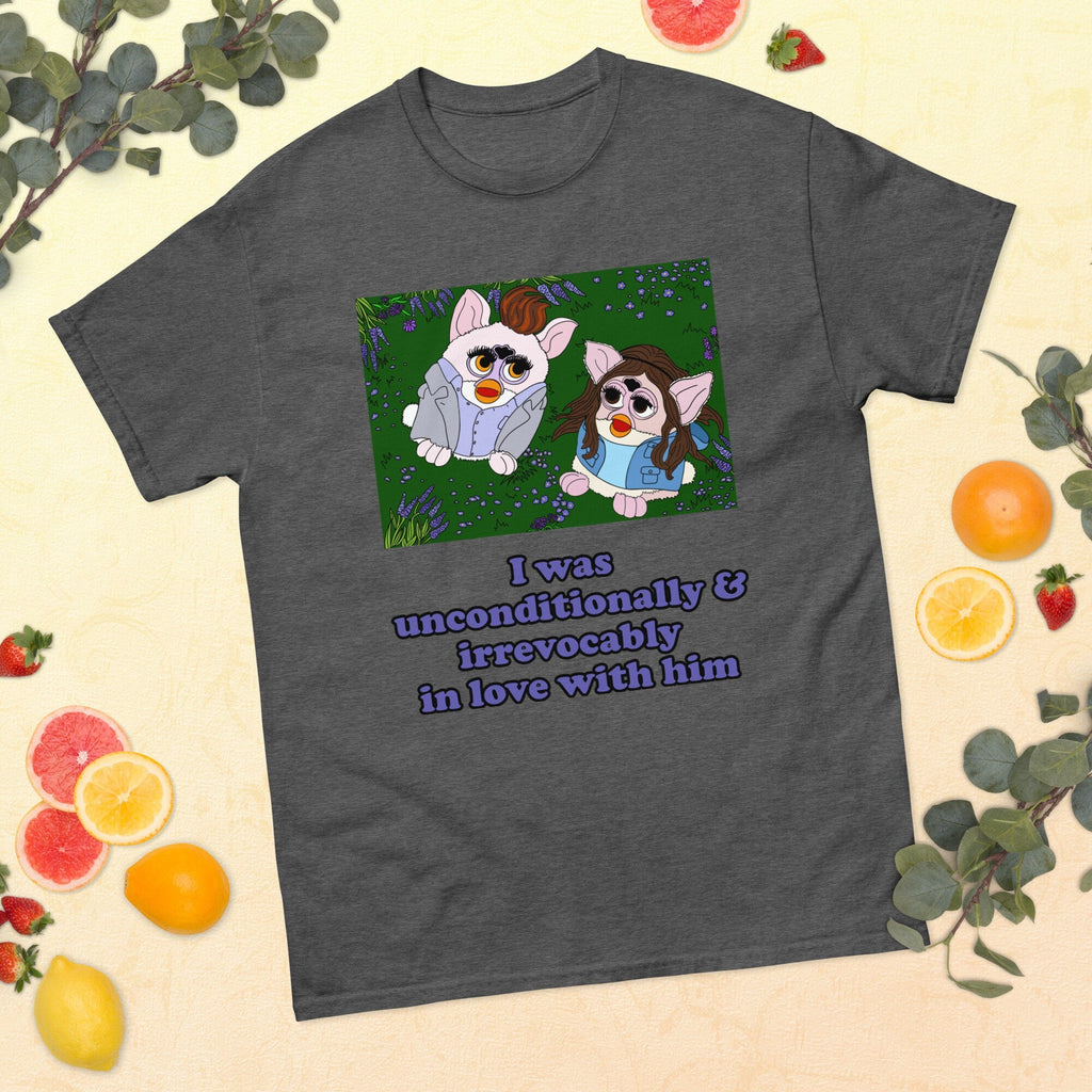 Twilight Furby T Shirt Bella Swan & Edward Cullen in the meadow â€œI was unconditionally and irrevocably in love with himâ€