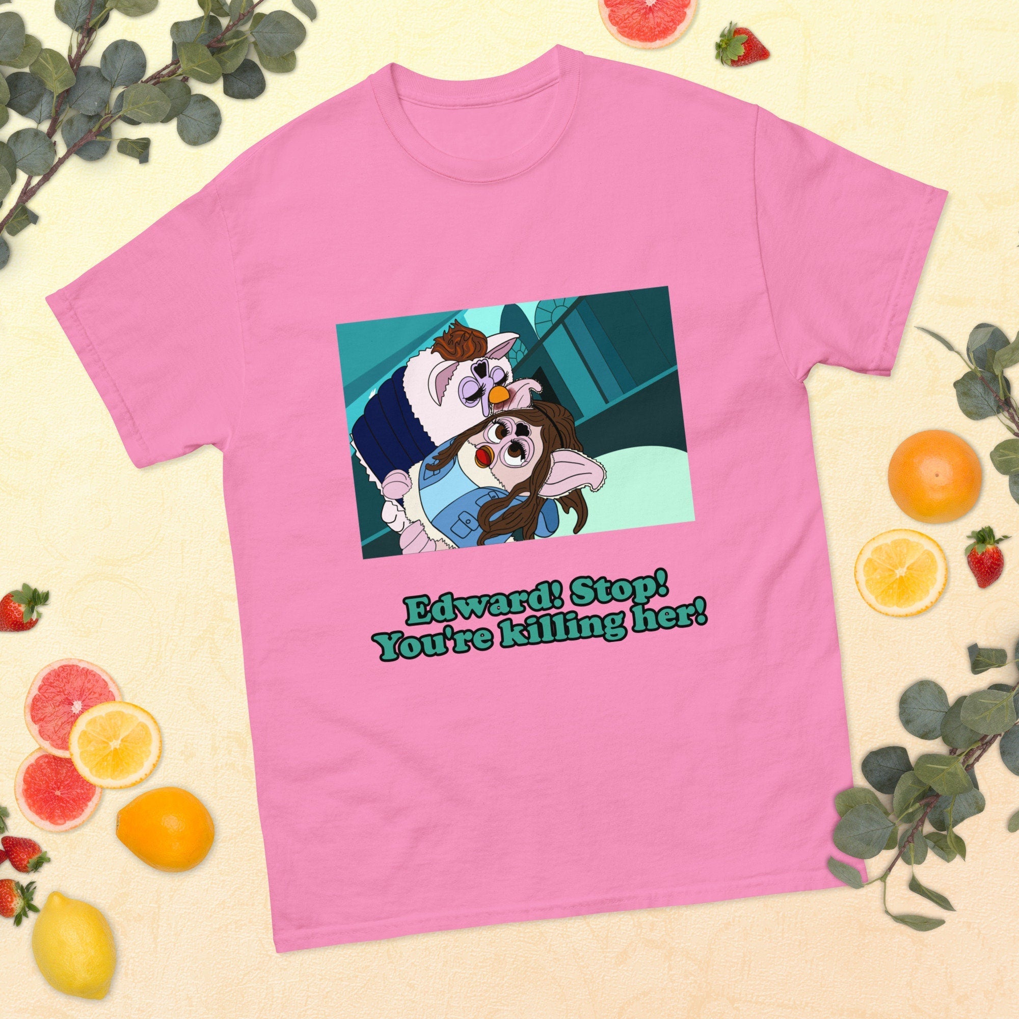 Twilight Furby T Shirt Edward sucks the venom out of Bella Swan in the ballet studio