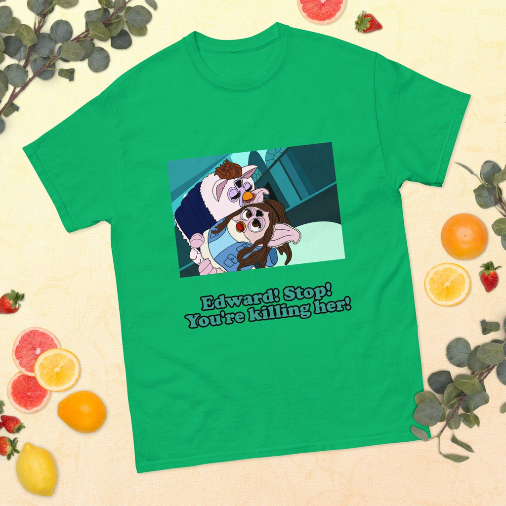Twilight Furby T Shirt Edward sucks the venom out of Bella Swan in the ballet studio