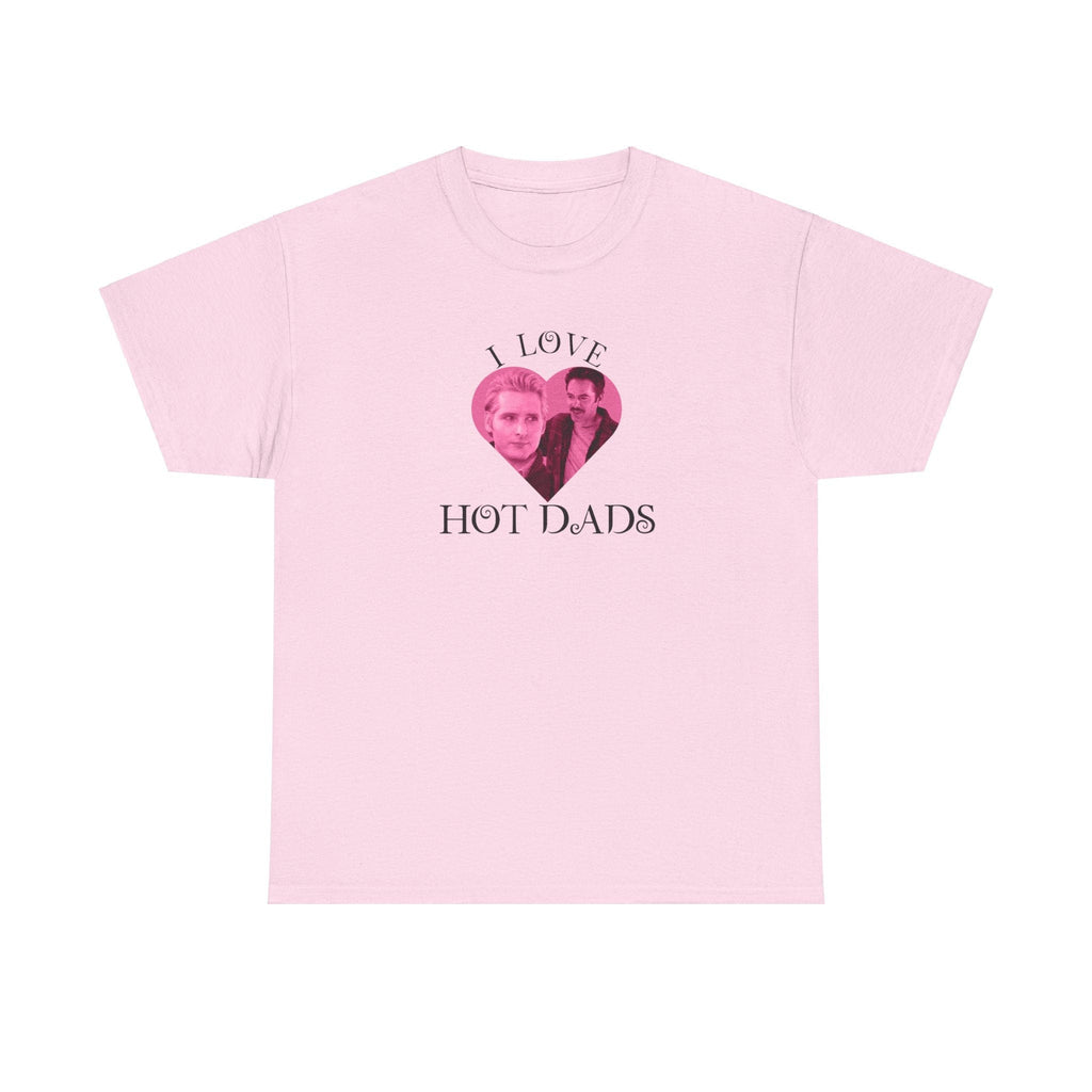 I Love hot dads - twilight - Charlie Carlisle - Funny T-Shirt - Unisex Heavy Cotton Tee