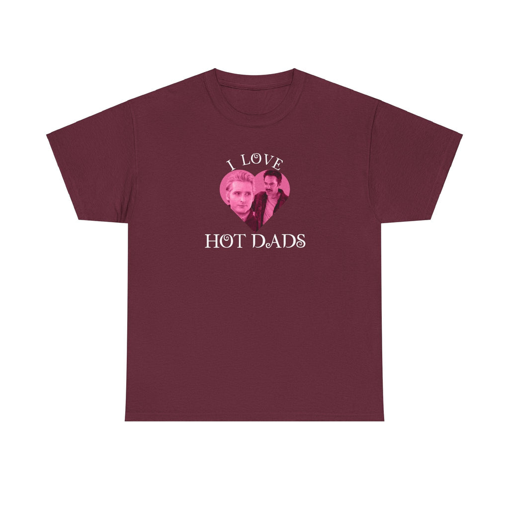 I Love hot dads - twilight - Charlie Carlisle - Funny T-Shirt - Unisex Heavy Cotton Tee