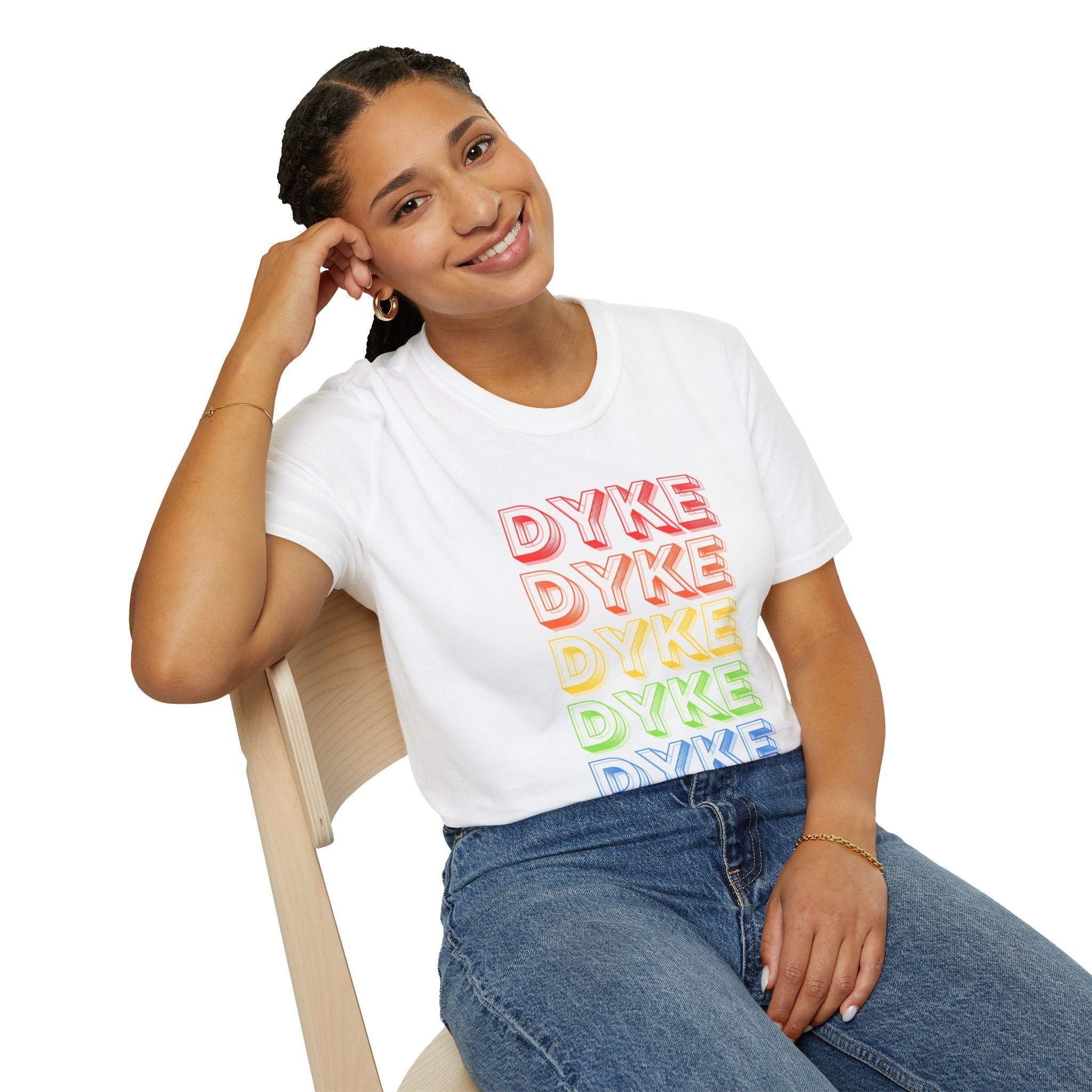 Dyke Pride Tshirt (3D font)