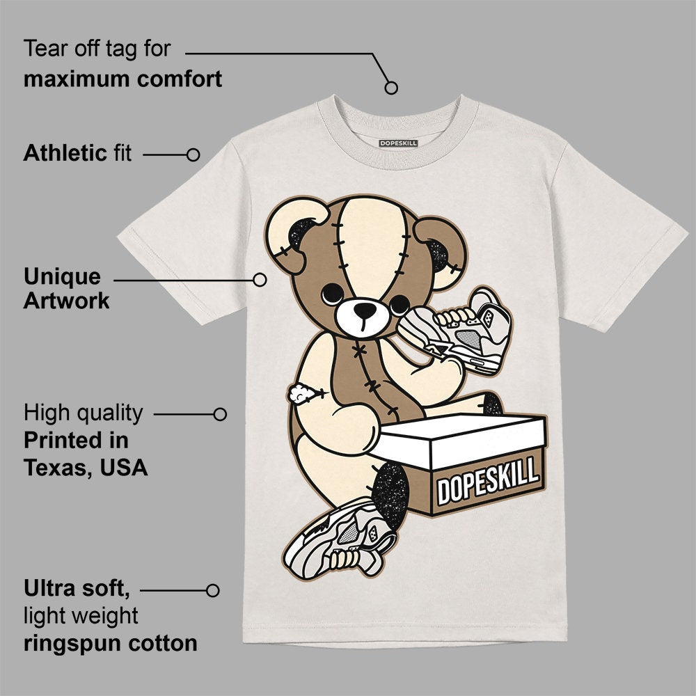 Sail 5s DopeSkill Unisex Shirt Sneakerhead BEAR Graphic - Sand Tshirt