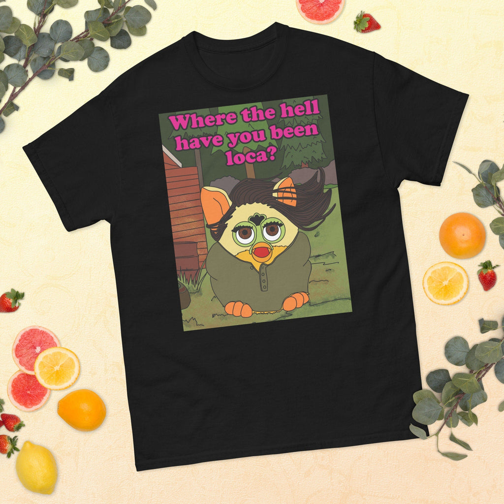 Twilight Furby T Shirt Where the Hell Have You Been Loca? Jacob Black