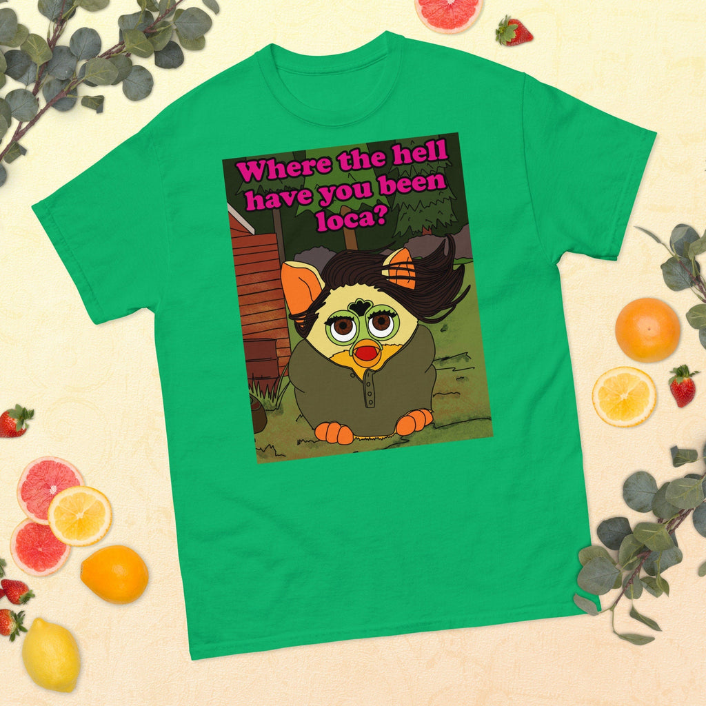 Twilight Furby T Shirt Where the Hell Have You Been Loca? Jacob Black