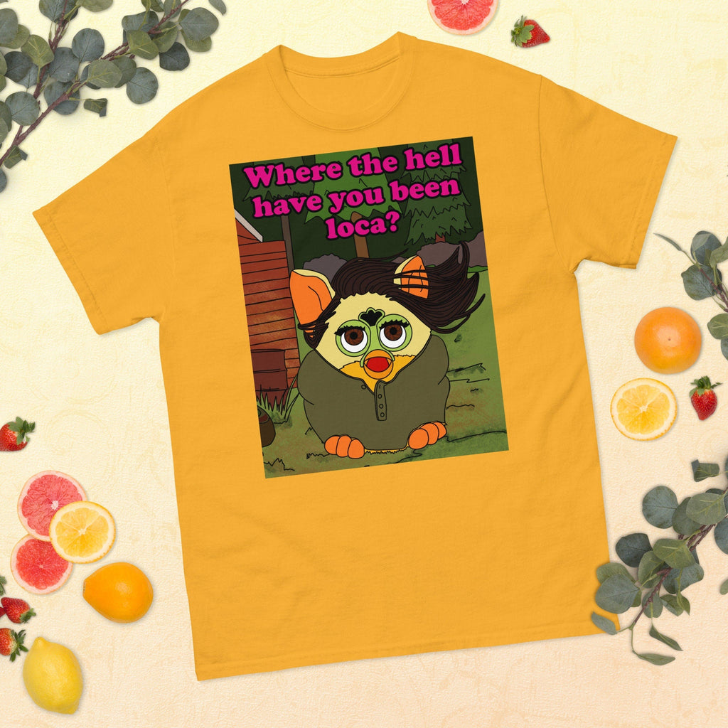 Twilight Furby T Shirt Where the Hell Have You Been Loca? Jacob Black