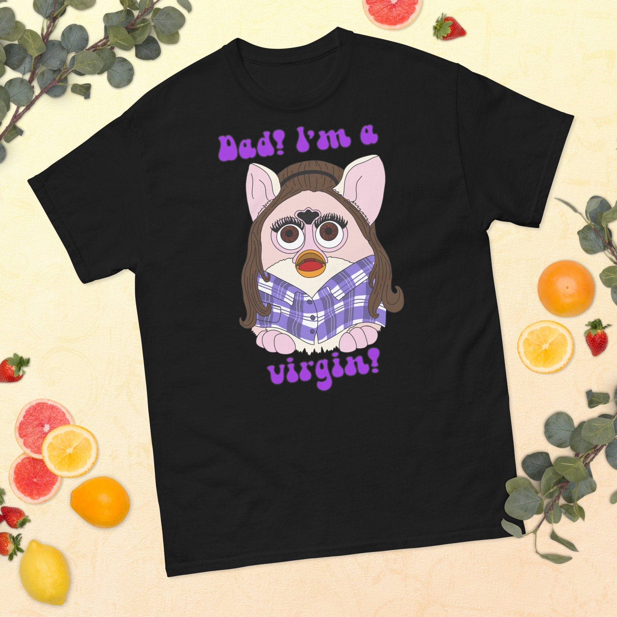 Furby Twilight T Shirt Eclipse Bella Swan â€œDad! Iâ€™m a virgin!â€