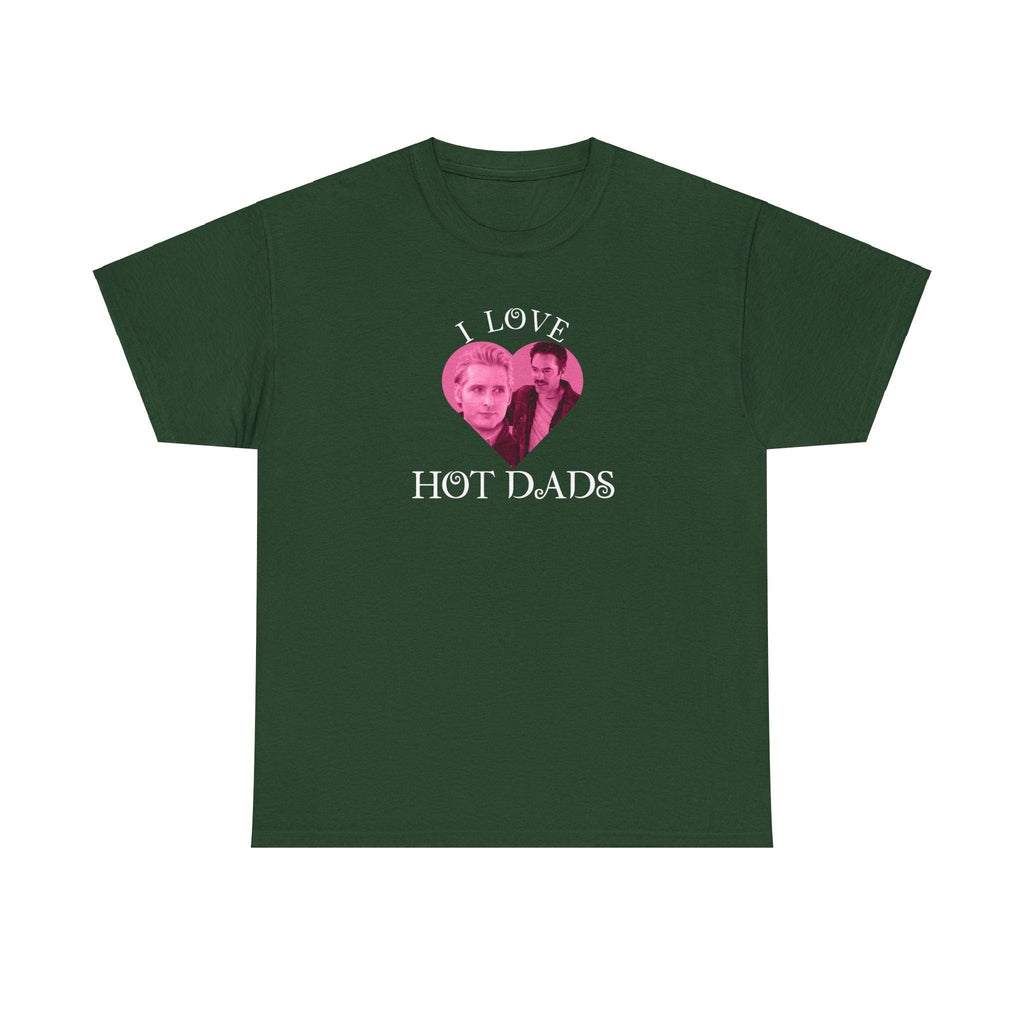 I Love hot dads - twilight - Charlie Carlisle - Funny T-Shirt - Unisex Heavy Cotton Tee