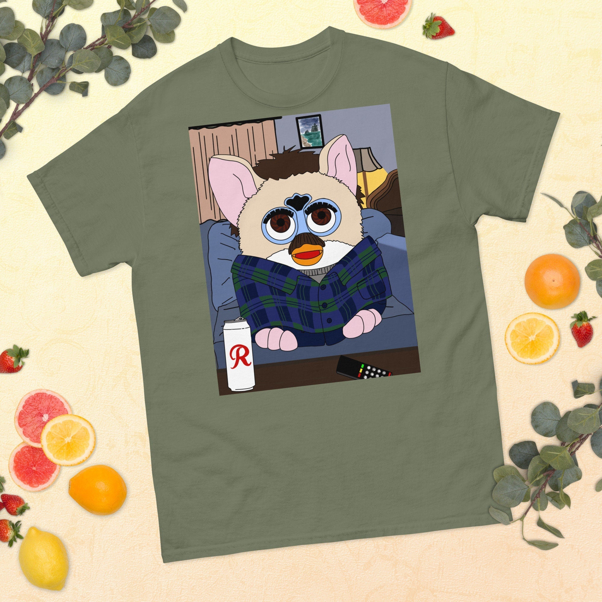 Furby Twilight T Shirt Charlie Swan Watching the Game