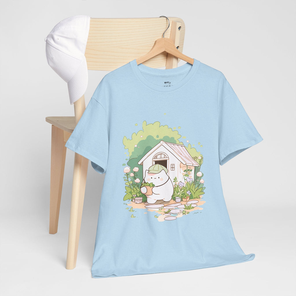 Kawaii Gardener Cat T-Shirt | Garden Shirt, Cute, Cat Shirt, Gardening Gift, Garden Lover Gift, Gardener Gift, Garden Love, Kawaii Aesthetic