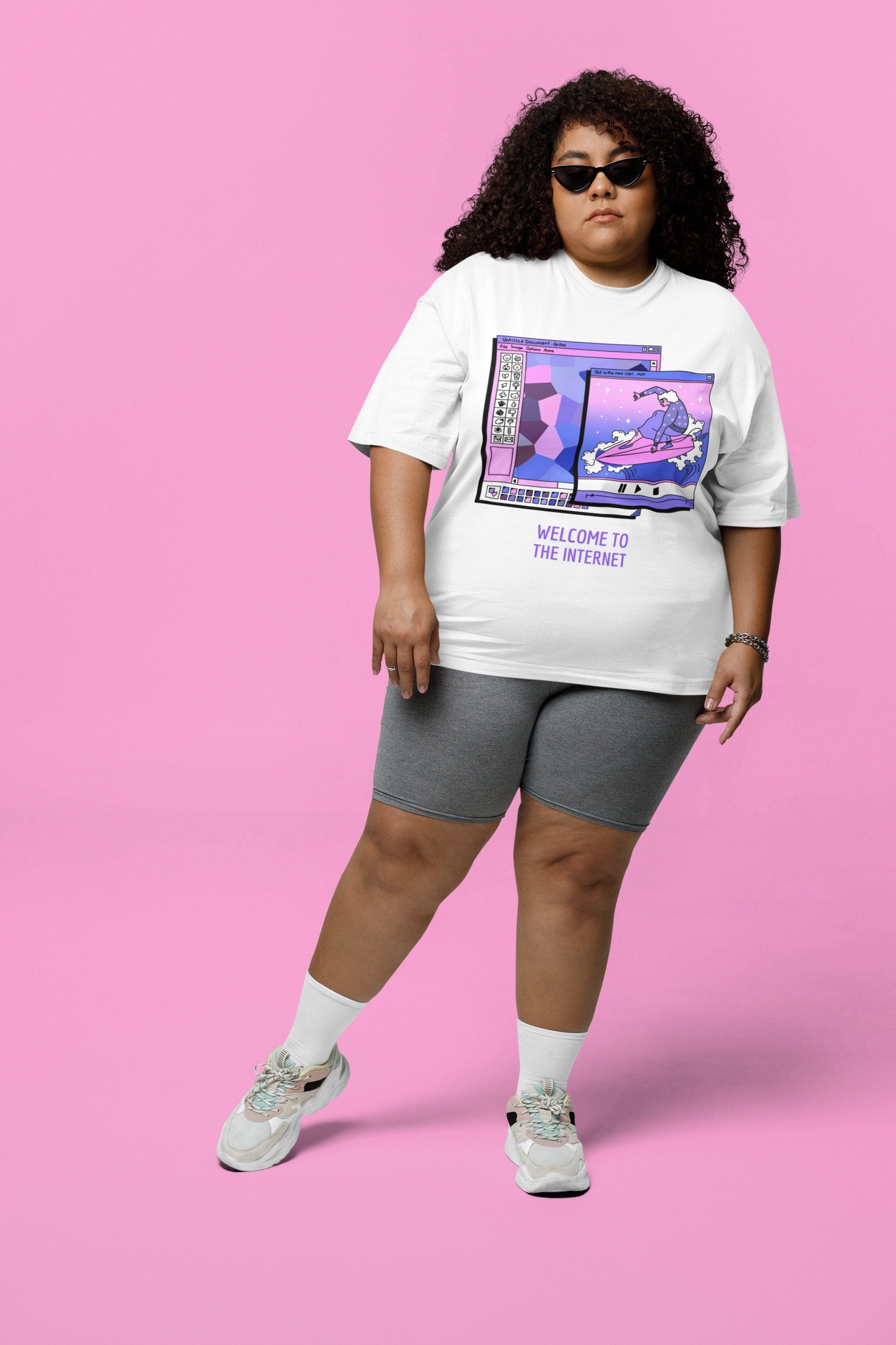 Kawaii Aesthetic Browser T-Shirt | Pastel Goth, Vaporwave Clothing, Anime Shirt, Sad Girls, Kawaii Clothes, Harajuku Clothing, Y2K Shirt