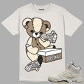 Sail 5s DopeSkill Unisex Shirt Sneakerhead BEAR Graphic - Sand Tshirt