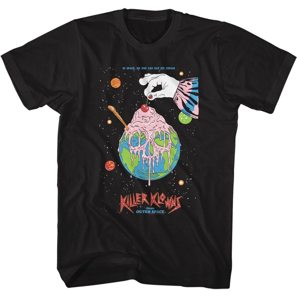 Killer Klowns Cherry Top Black Adult T-Shirt