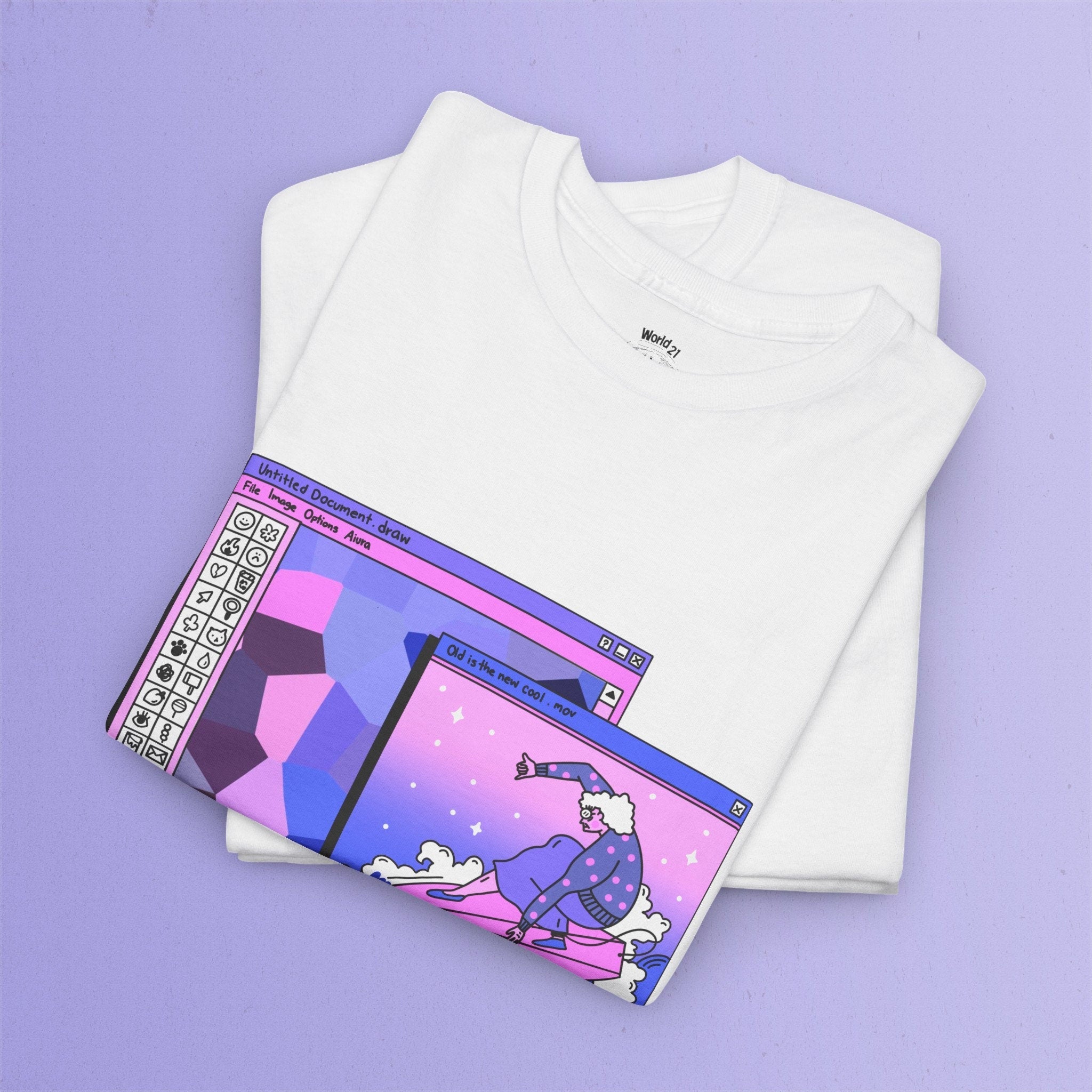 Kawaii Aesthetic Browser T-Shirt | Pastel Goth, Vaporwave Clothing, Anime Shirt, Sad Girls, Kawaii Clothes, Harajuku Clothing, Y2K Shirt