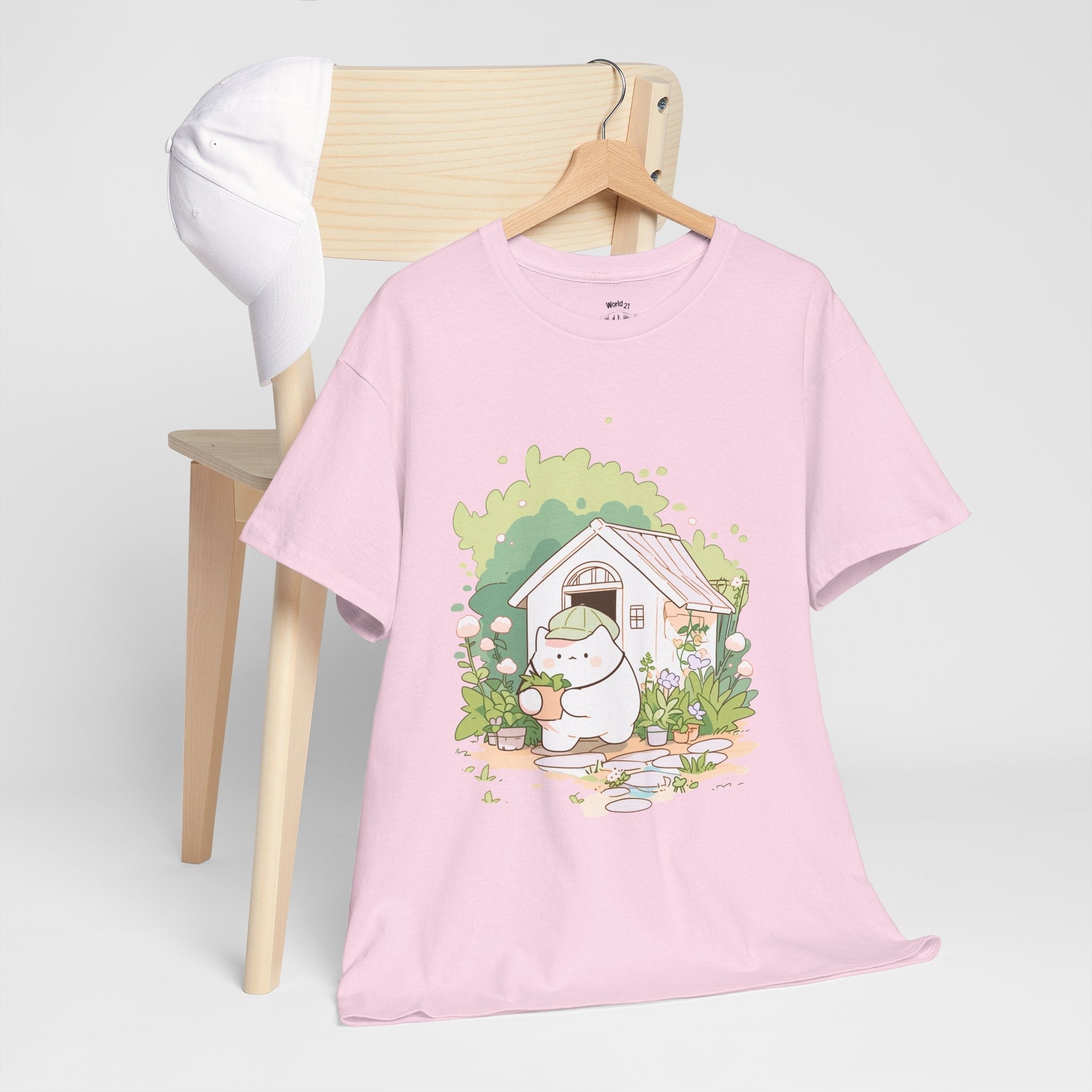 Kawaii Gardener Cat T-Shirt | Garden Shirt, Cute, Cat Shirt, Gardening Gift, Garden Lover Gift, Gardener Gift, Garden Love, Kawaii Aesthetic