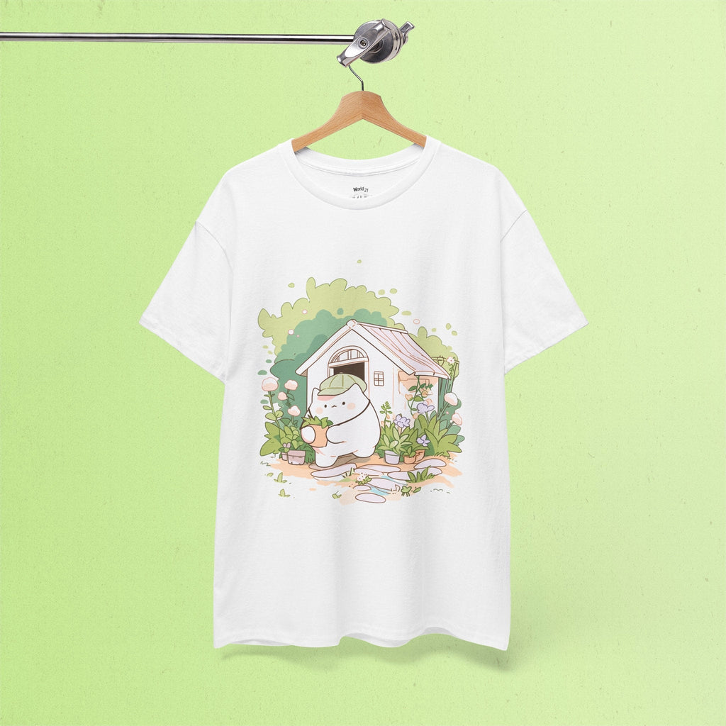 Kawaii Gardener Cat T-Shirt | Garden Shirt, Cute, Cat Shirt, Gardening Gift, Garden Lover Gift, Gardener Gift, Garden Love, Kawaii Aesthetic