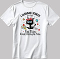 I'm Fine Everything Is Fine Short Sleeve White-Black Men's / Women's T Shirt J024