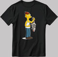The Simpsons Funny Character Short Sleeve White-Black Men's / Women's T Shirt R233