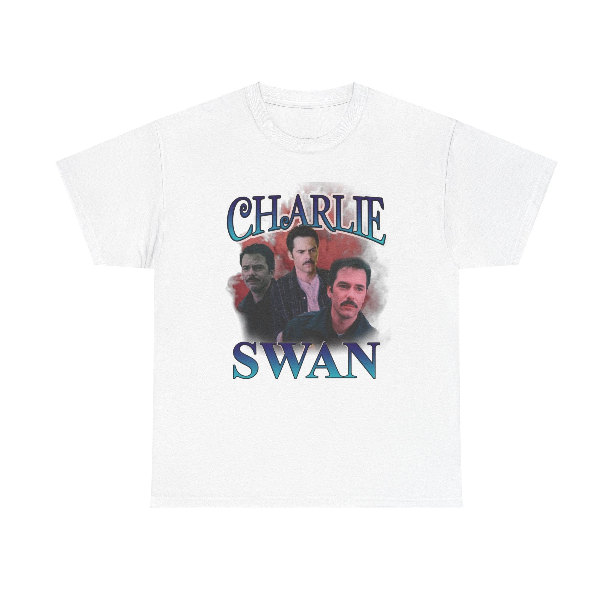 Charlie Swan - Retro style - Twilight inspired T-shirt - Unisex Heavy Cotton Tee