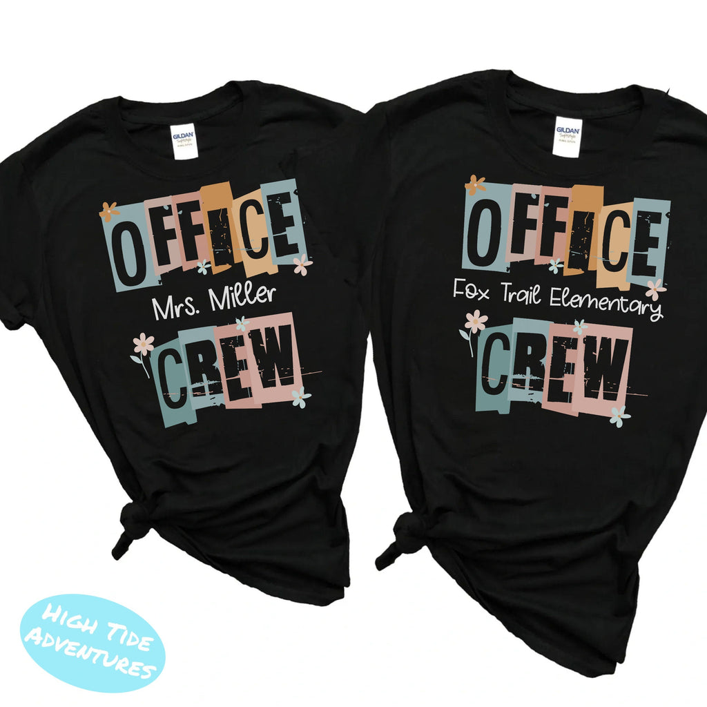 Office Squad Shirt, Secretary Shirts, Staff Shirt, Squad Goals, Office Staff Shirt, Office Staff Matching, Front Office Shirt, Office Crew