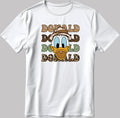 Donald Duck Short Sleeve White-Black Men's / Women's T Shirt J006