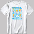 Cinderella Short Sleeve White-Black Men's / Women's T Shirt J035