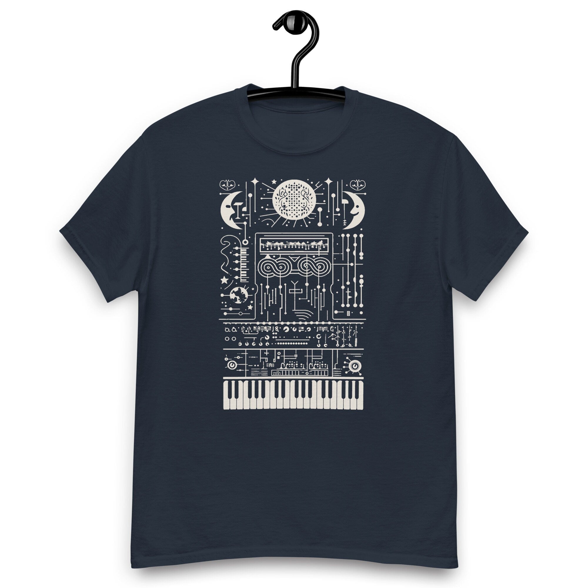 Synthesizer Mystic art musician t-shirt for synth lover