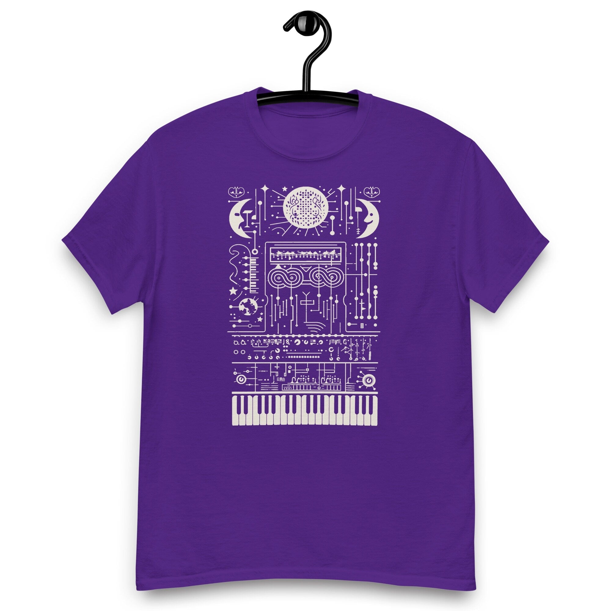 Synthesizer Mystic art musician t-shirt for synth lover