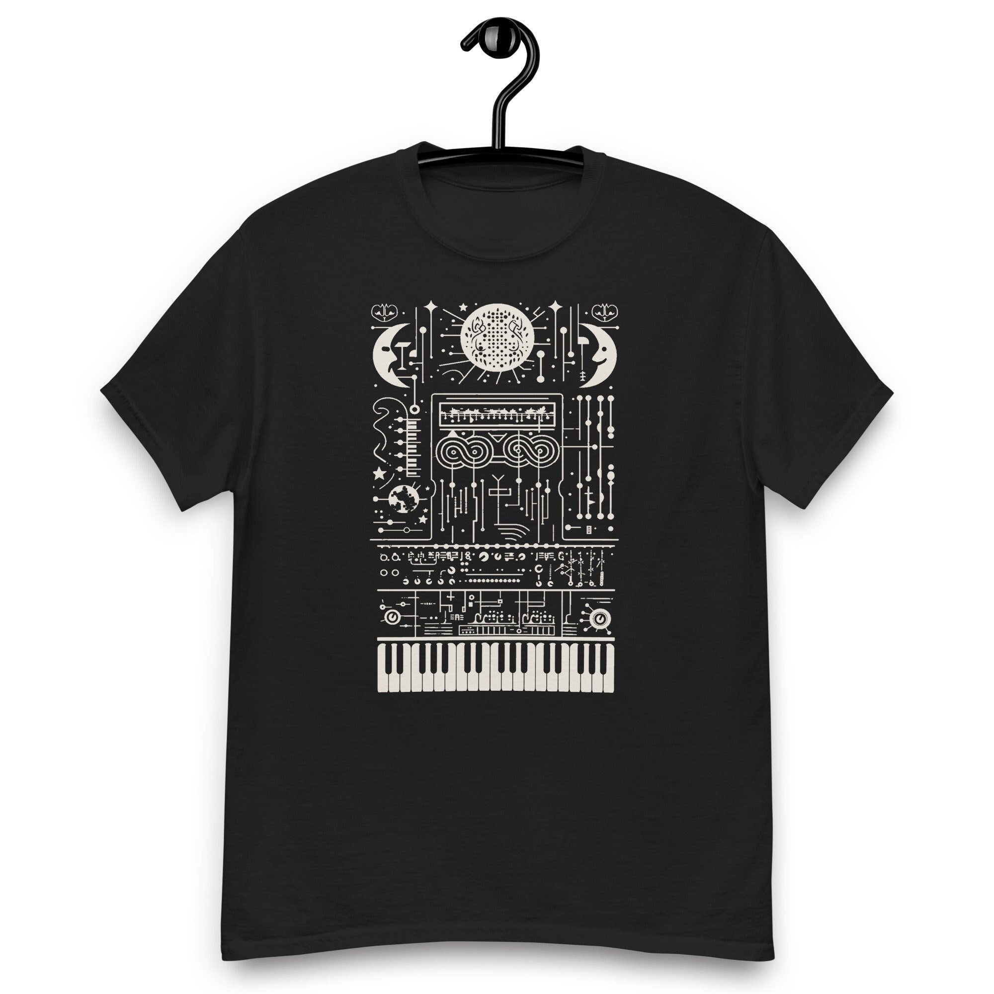Synthesizer Mystic art musician t-shirt for synth lover