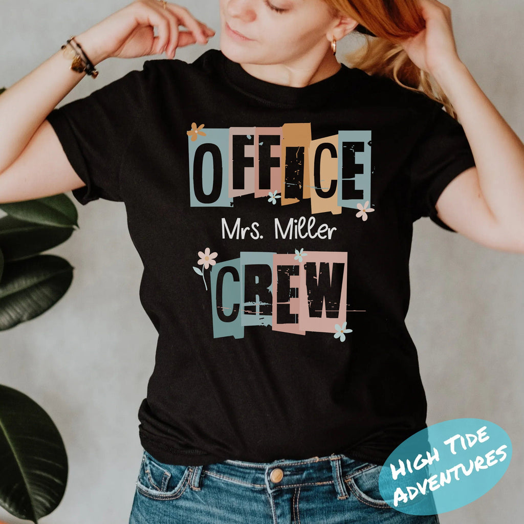 Office Squad Shirt, Secretary Shirts, Staff Shirt, Squad Goals, Office Staff Shirt, Office Staff Matching, Front Office Shirt, Office Crew