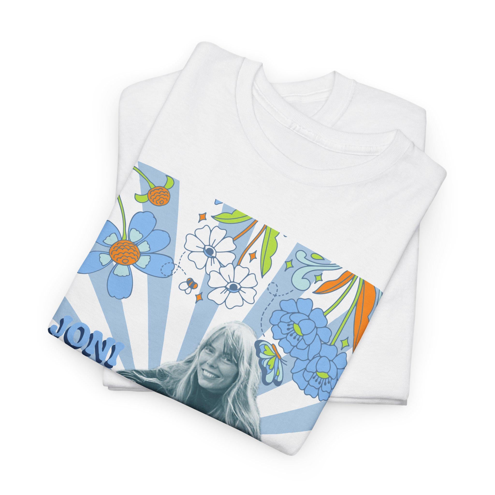Blue Joni Mitchell Band Tee