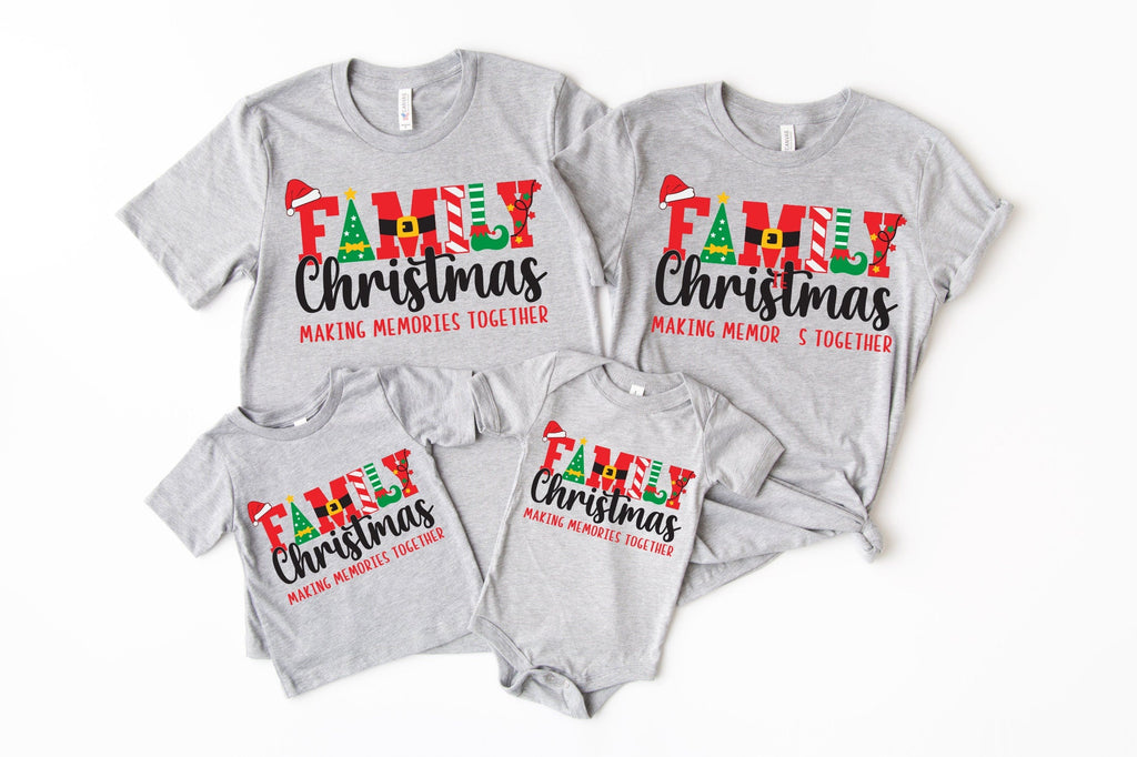 Family Christmas Making Memories Shirt, Custom Christmas Family Shirt, Christmas Group Tee, Xmas Family Sweatshirts ,Family Reunion Tee
