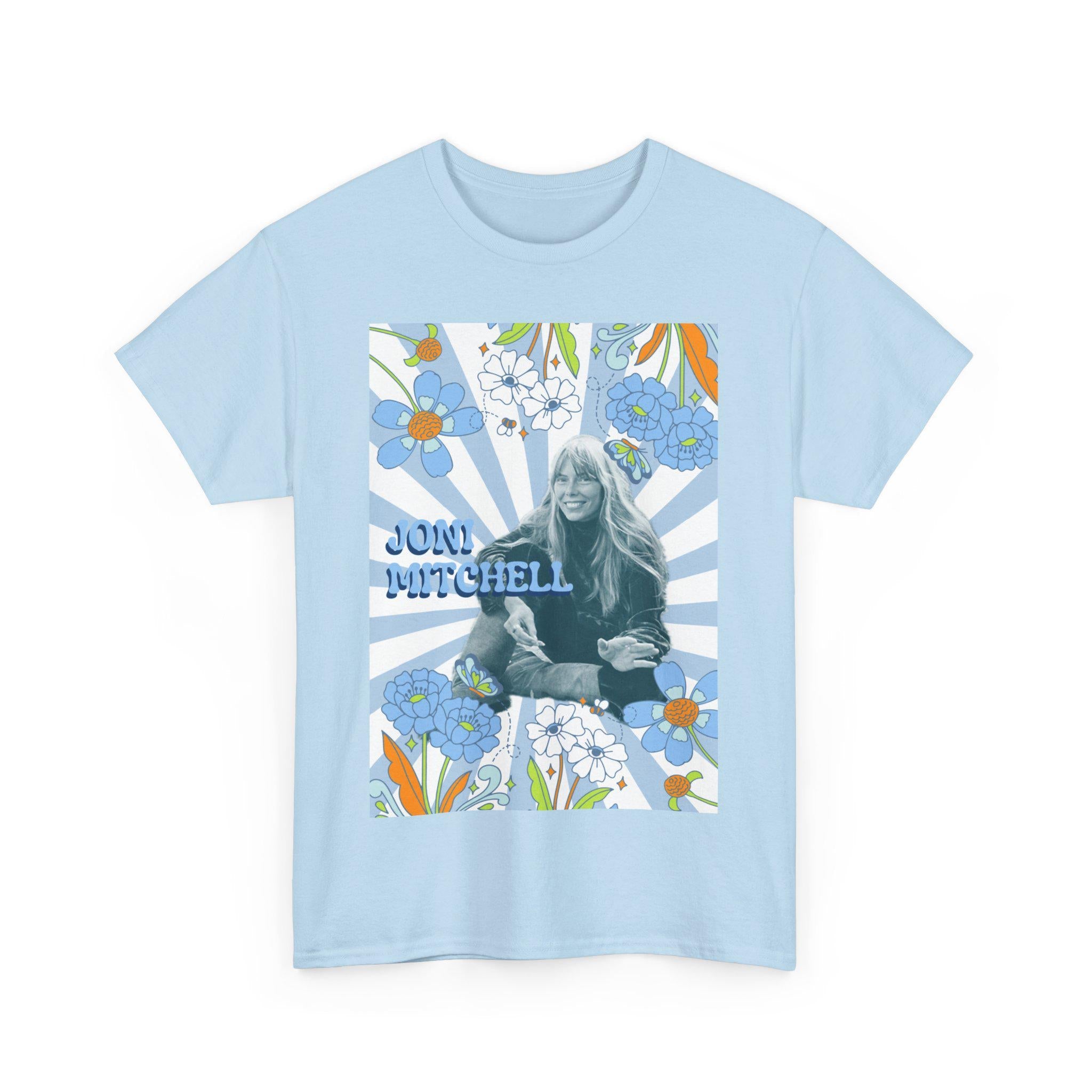 Blue Joni Mitchell Band Tee