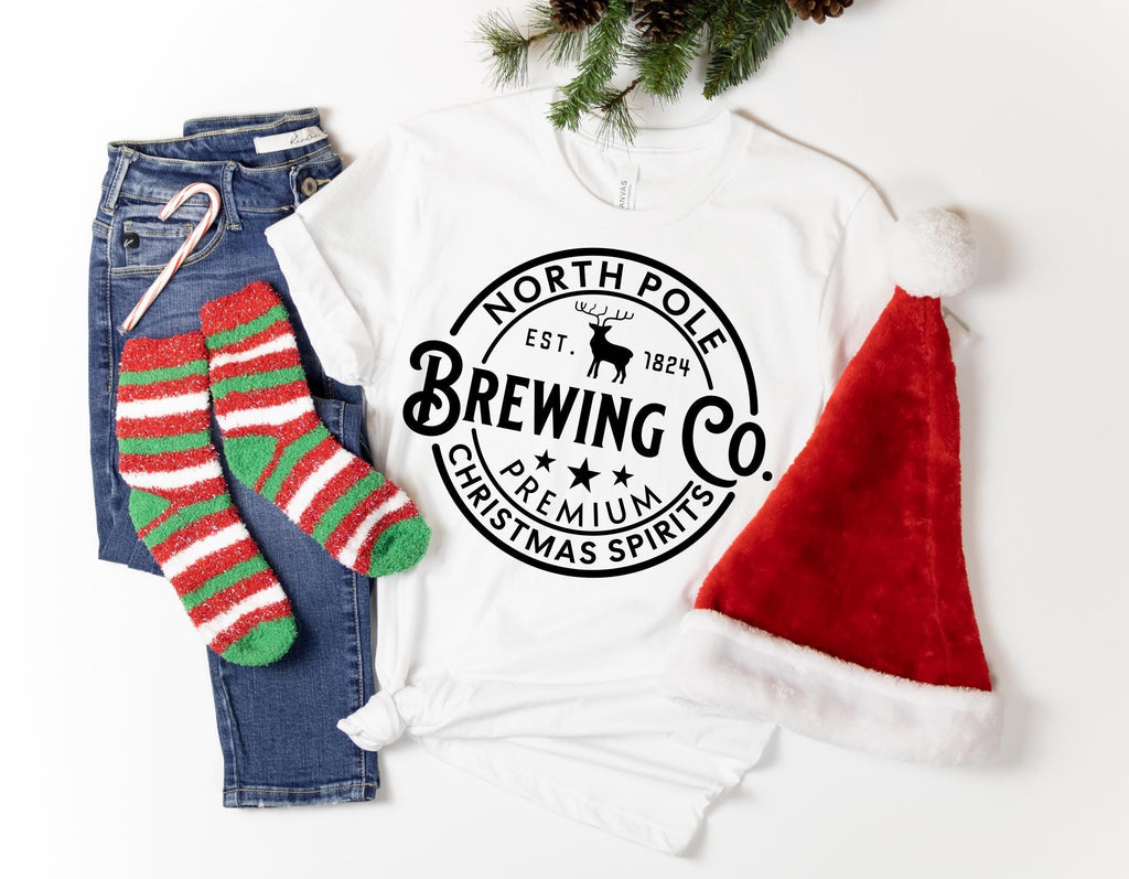 North Pole Brewing Co Shirt, North Pole Gingerbread Baking Co Sweatshirt, The North Pole Christmas Shirt, Hot Cocoa T shirt, Xmax Tees