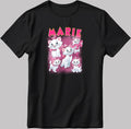 Marie Short Sleeve White-Black Men's / Women's T Shirt J045