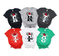 Custom Christmas Shirt With Name, Family Christmas Name Shirt, Personalized Christmas Family T-Shirt, Alphabet Christmas Family Shirt