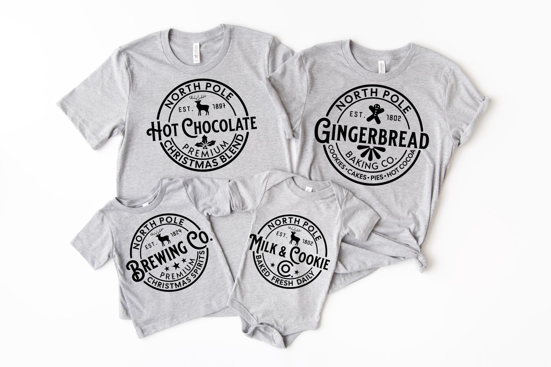 North Pole Brewing Co Shirt, North Pole Gingerbread Baking Co Sweatshirt, The North Pole Christmas Shirt, Hot Cocoa T shirt, Xmax Tees