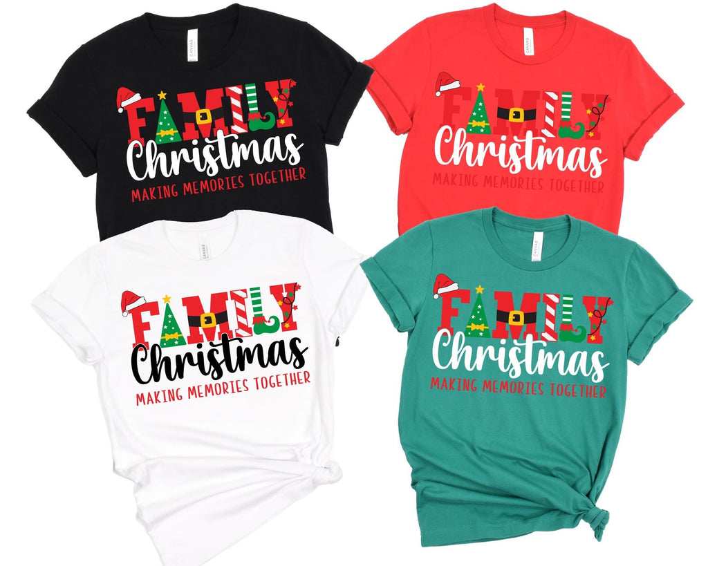 Family Christmas Making Memories Shirt, Custom Christmas Family Shirt, Christmas Group Tee, Xmas Family Sweatshirts ,Family Reunion Tee