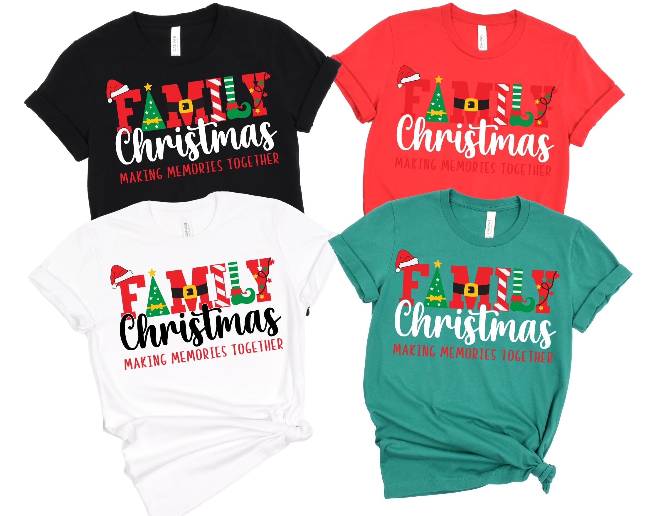 Family Christmas Making Memories Shirt, Custom Christmas Family Shirt, Christmas Group Tee, Xmas Family Sweatshirts ,Family Reunion Tee