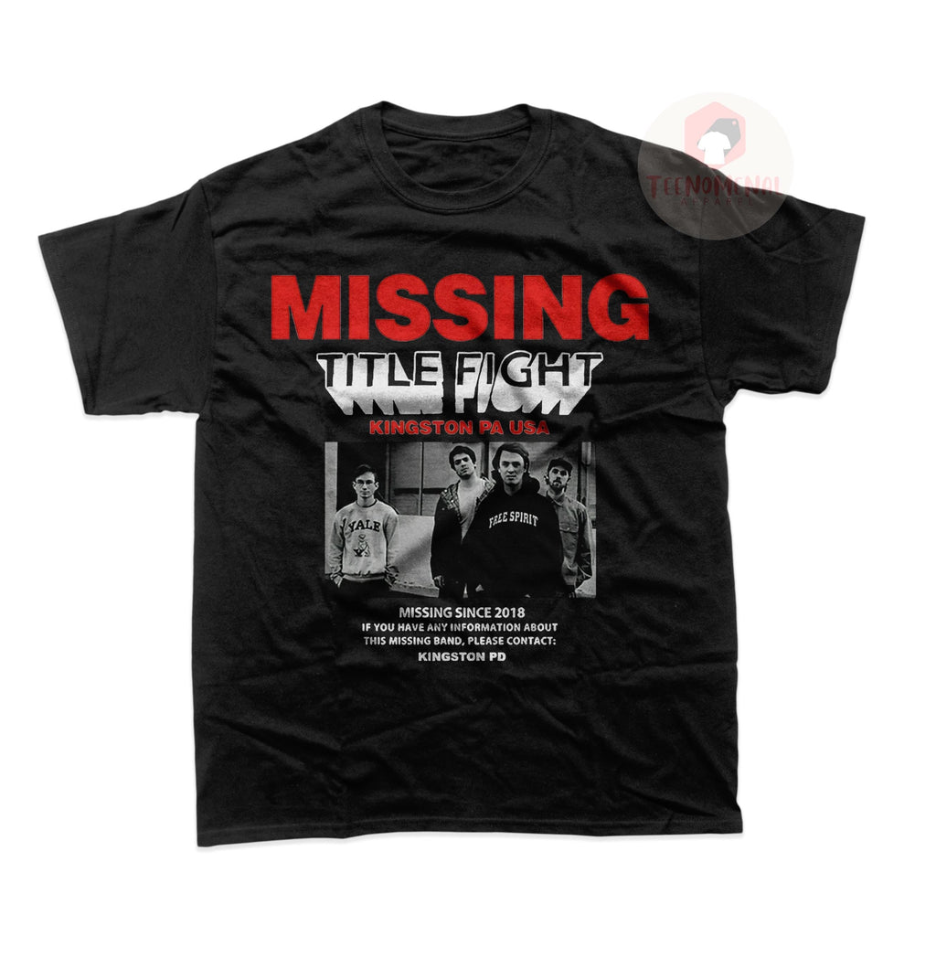 Title Fight Unisex T-Shirt - Indie Music Band Merch - Title Fight Missing Tee - Gift for Rock Music Fans