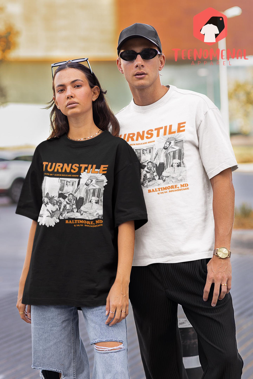 Turnstile Unisex T-Shirt - Rock Music Band Merch - Glow On Album Tee - Gift for Rock Music Fans - Nonstop Feeling