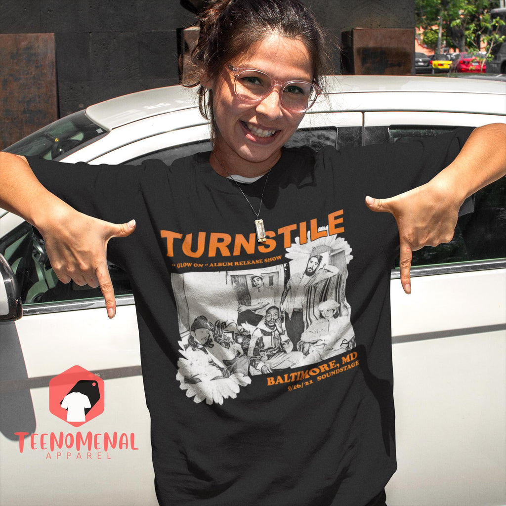 Turnstile Unisex T-Shirt - Rock Music Band Merch - Glow On Album Tee - Gift for Rock Music Fans - Nonstop Feeling