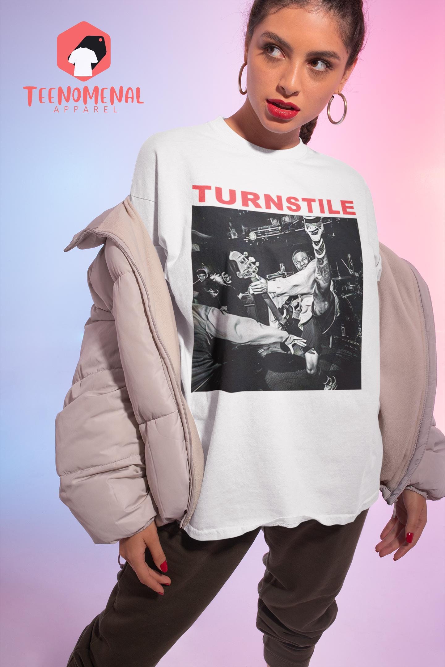 Turnstile Unisex T-Shirt - Indie Rock Music Band Merch - Nonstop Feeling Album Tee - Gift For Rock Music Fans
