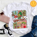 Merry Christmas Teacher Vintage T-Shirt, Christmas Shirt, Cute Christmas Gift, Santa Claus Shirt, Reindeer Shirt, Christmas Elf Shirt