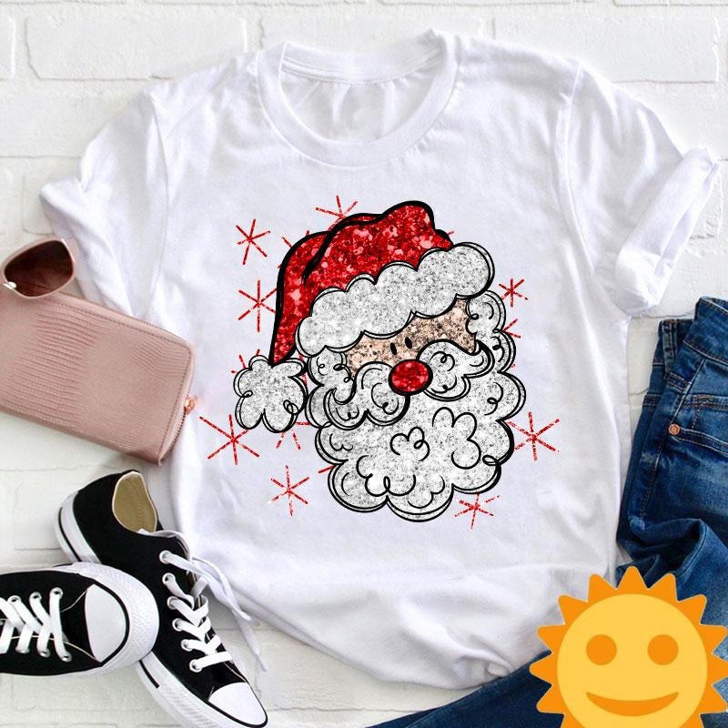 Cute Hands Christmas Tree Teacher Vintage T-Shirt, Santa Claus Shirt, Cute Christmas Gift, Christmas Tree Shirt